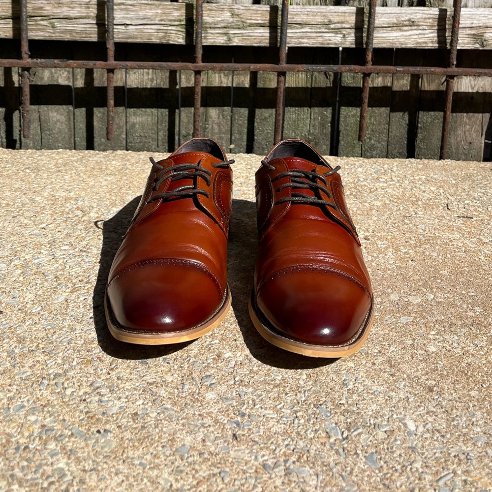 Stacy Adams Dickinson Cap Toe Oxford - Cognac // Size 9 Men's